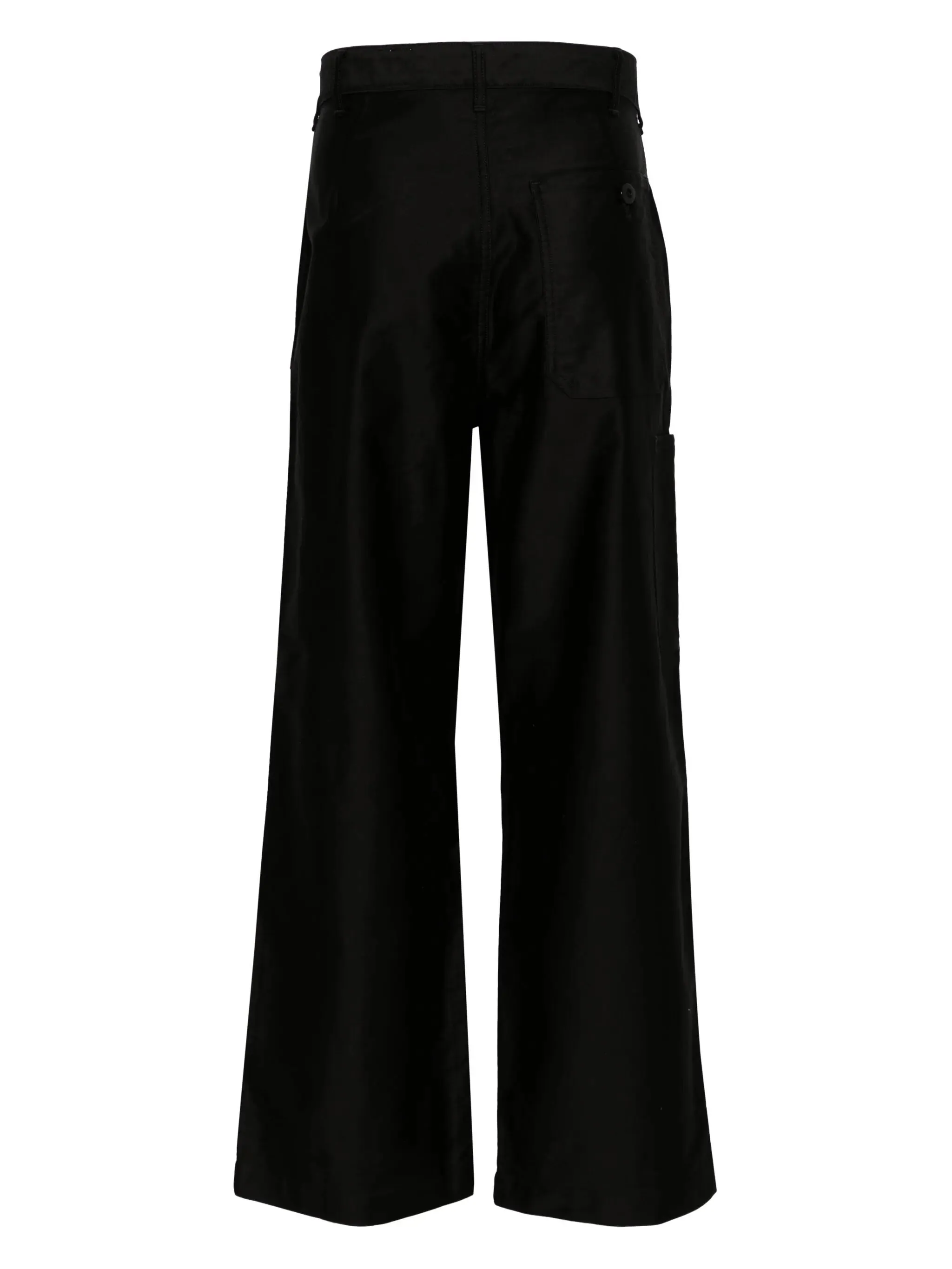 Straight-Leg Cotton Trousers