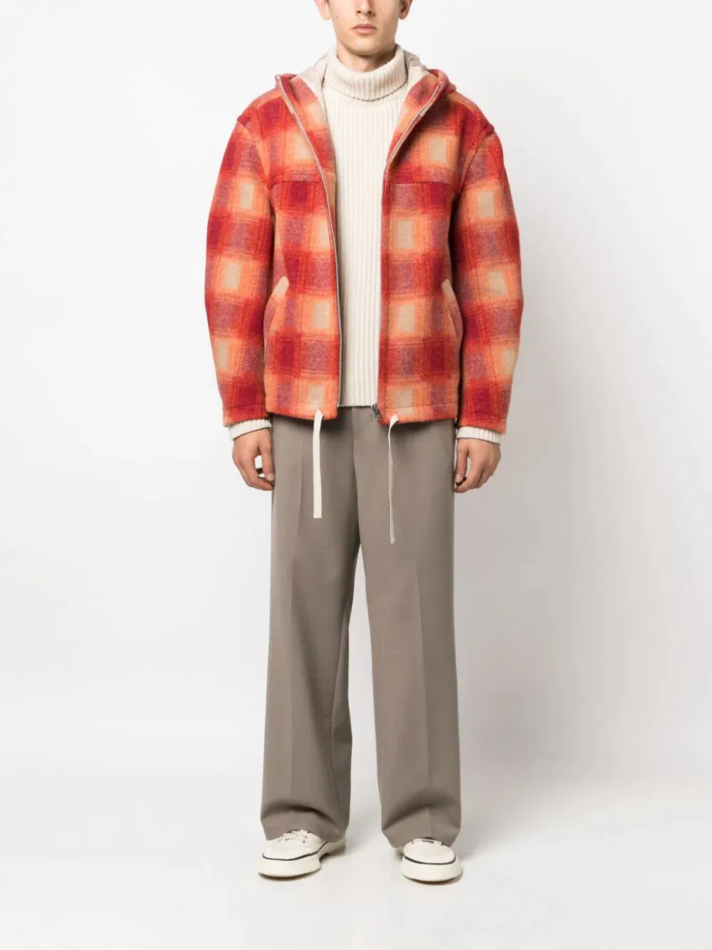 Straight-Leg Elastic-Waist Trousers