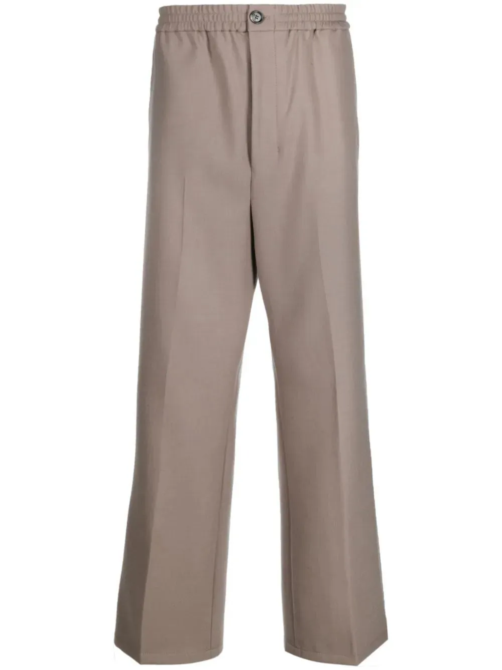 Straight-Leg Elastic-Waist Trousers cheap bottoms online shop