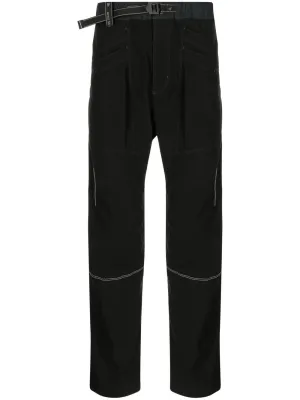 Straight Leg Trousers Black cheap bottoms online shop
