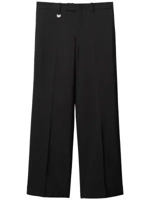 Straight-Leg Wool-Blend Trousers cheap bottoms online shop