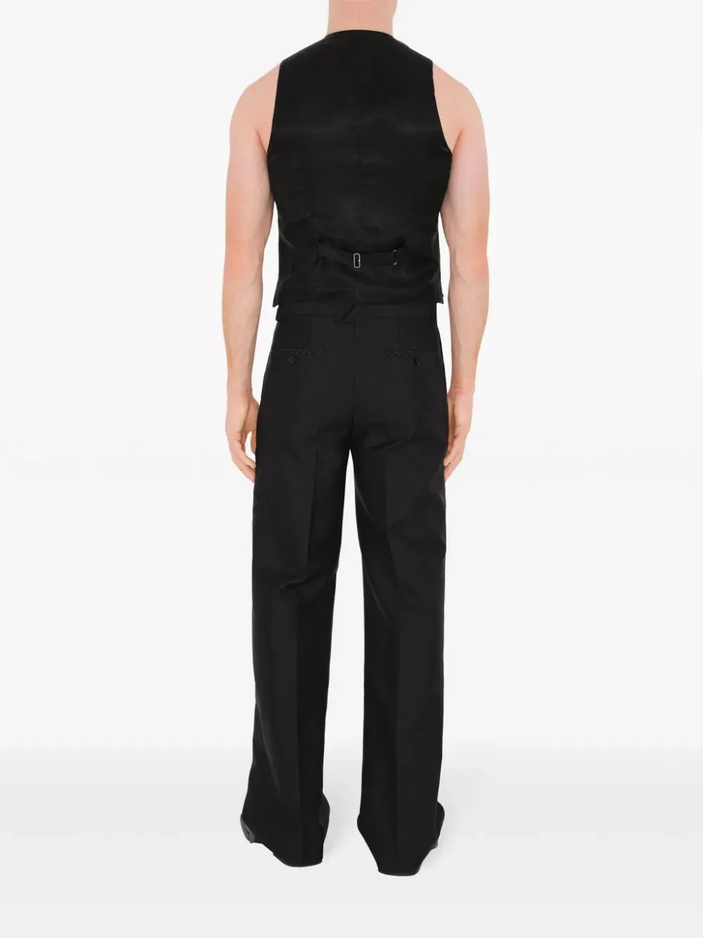 Straight-Leg Wool-Blend Trousers