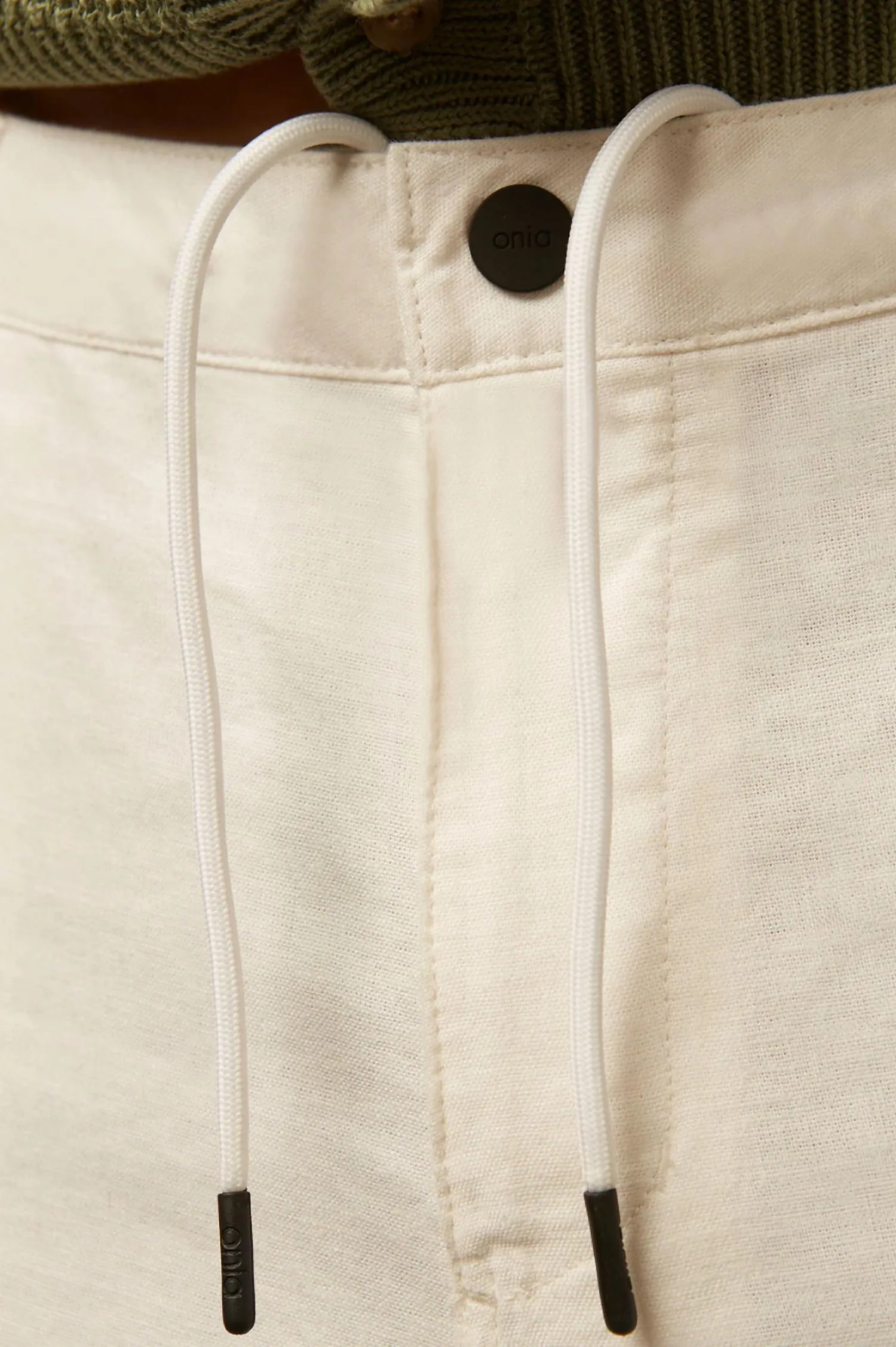 Stretch Linen Traveler Pant In White