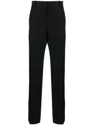 Stripe-Detail Tailored Trousers cheap bottoms online shop