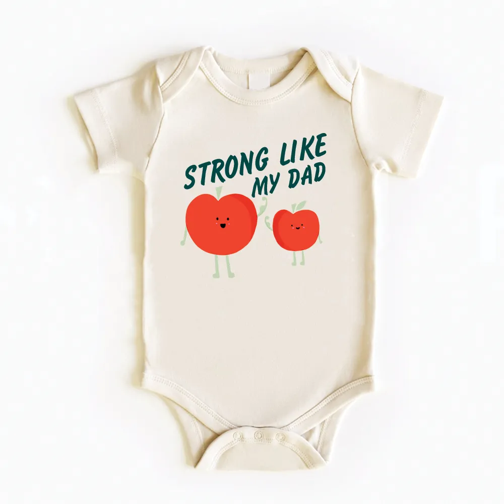 Strong Like My Dad Natural Baby Vest cheap baby clothes online