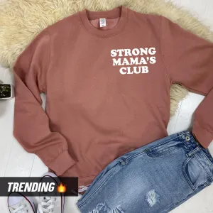 Strong Mama's Club Sweatshirt (MRK X) nursing bras sale