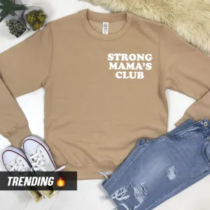 Strong Mama's Club Sweatshirt (MRK X) nursing bras sale