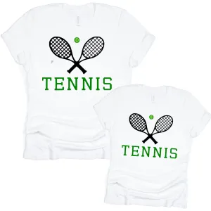 Summer Championships Tennis Racket Matching T-Shirts maternity dresses promo