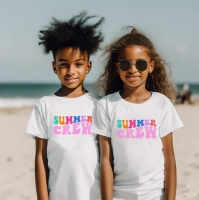 Summer Crew Matching T-Shirts baby bump outfits discount