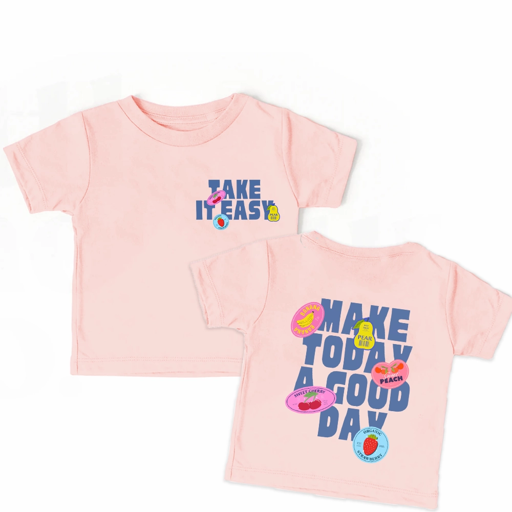 Summer Stickers Front & Back Graphic T-Shirt boys wear best deals