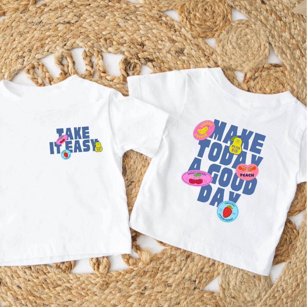 Summer Stickers Front & Back Graphic T-Shirt