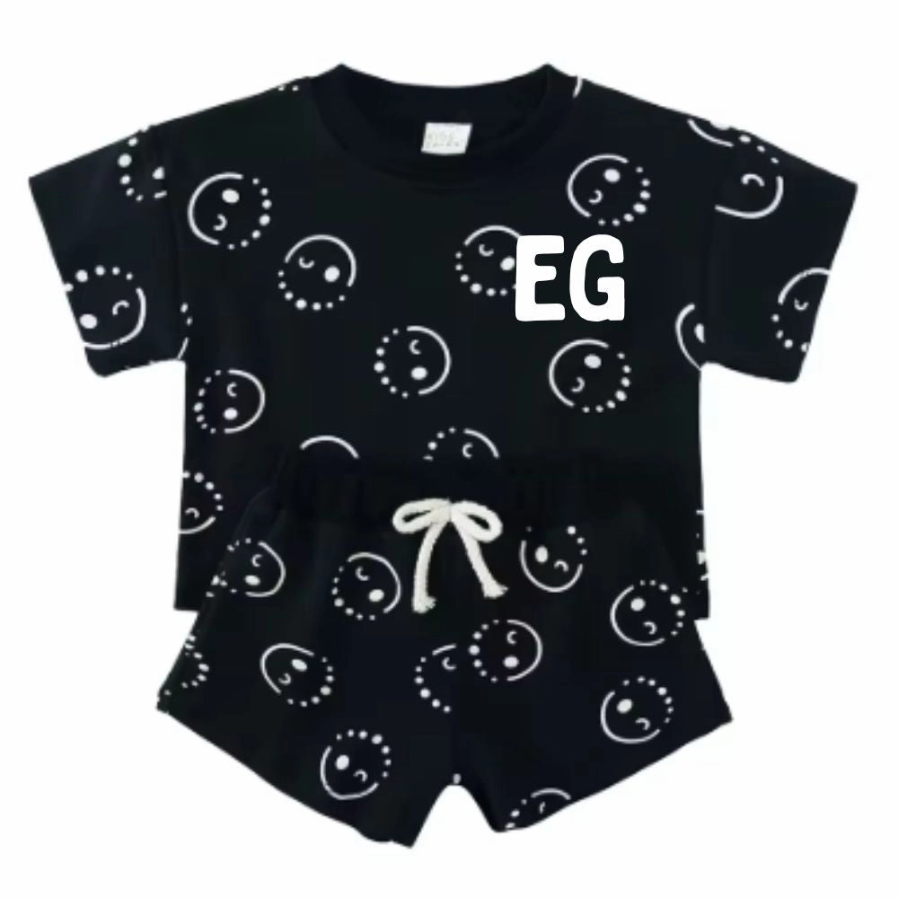 Sun n' Fun Personalised Initials Tee & Shorts Set