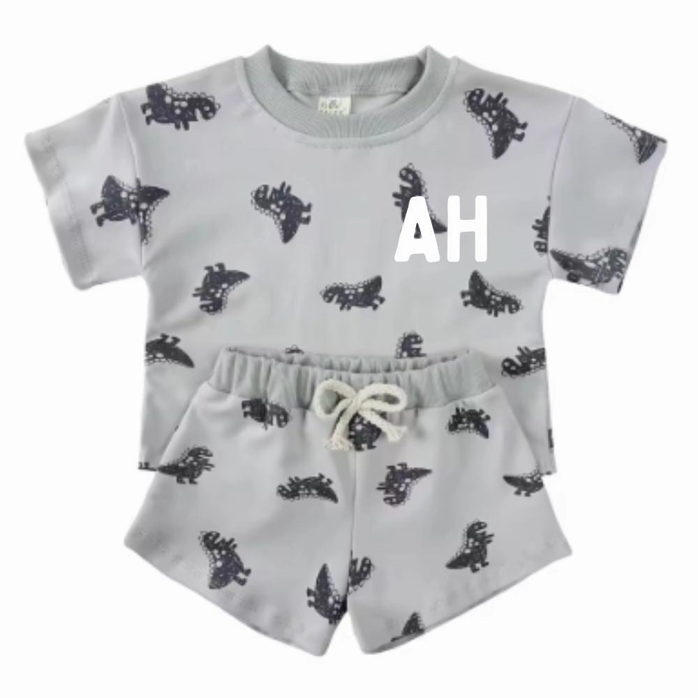 Sun n' Fun Personalised Initials Tee & Shorts Set