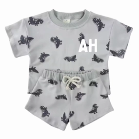 Sun n' Fun Personalised Initials Tee & Shorts Set boys wear best deals