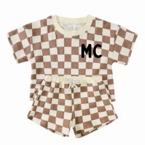 Sun n' Fun Personalised Initials Tee & Shorts Set boys wear best deals