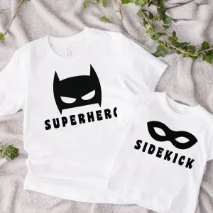 Superhero & Sidekick Matching T-Shirts dad hats promo code
