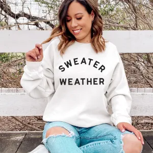 Sweater Weather Sweatshirt mum jeans promo