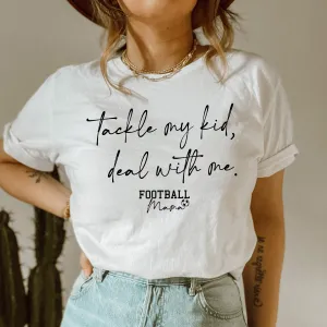 Tackle My Kid Football Mama T-Shirt maternity dresses promo