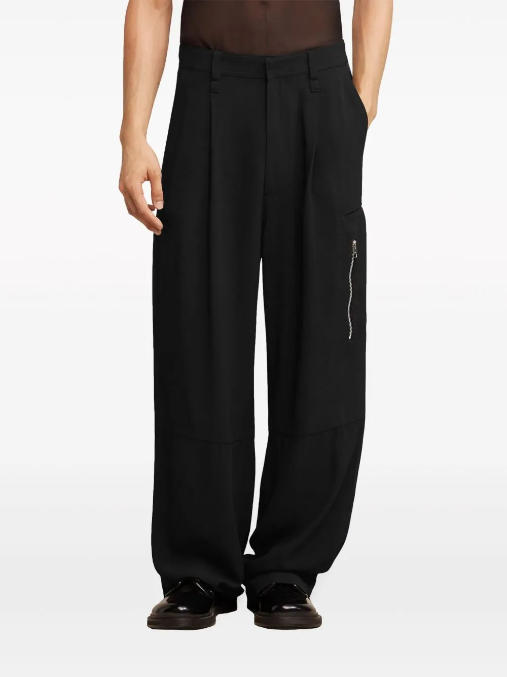 Tailored Wide-Leg Trousers
