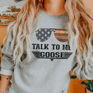 Talk To Me Goose Sweatshirt postpartum clothes sale