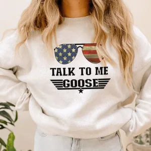 Talk To Me Goose Sweatshirt postpartum clothes sale