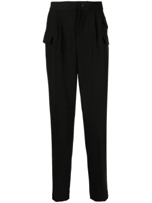 Tapered Flap-Pocket Trousers cheap bottoms online shop