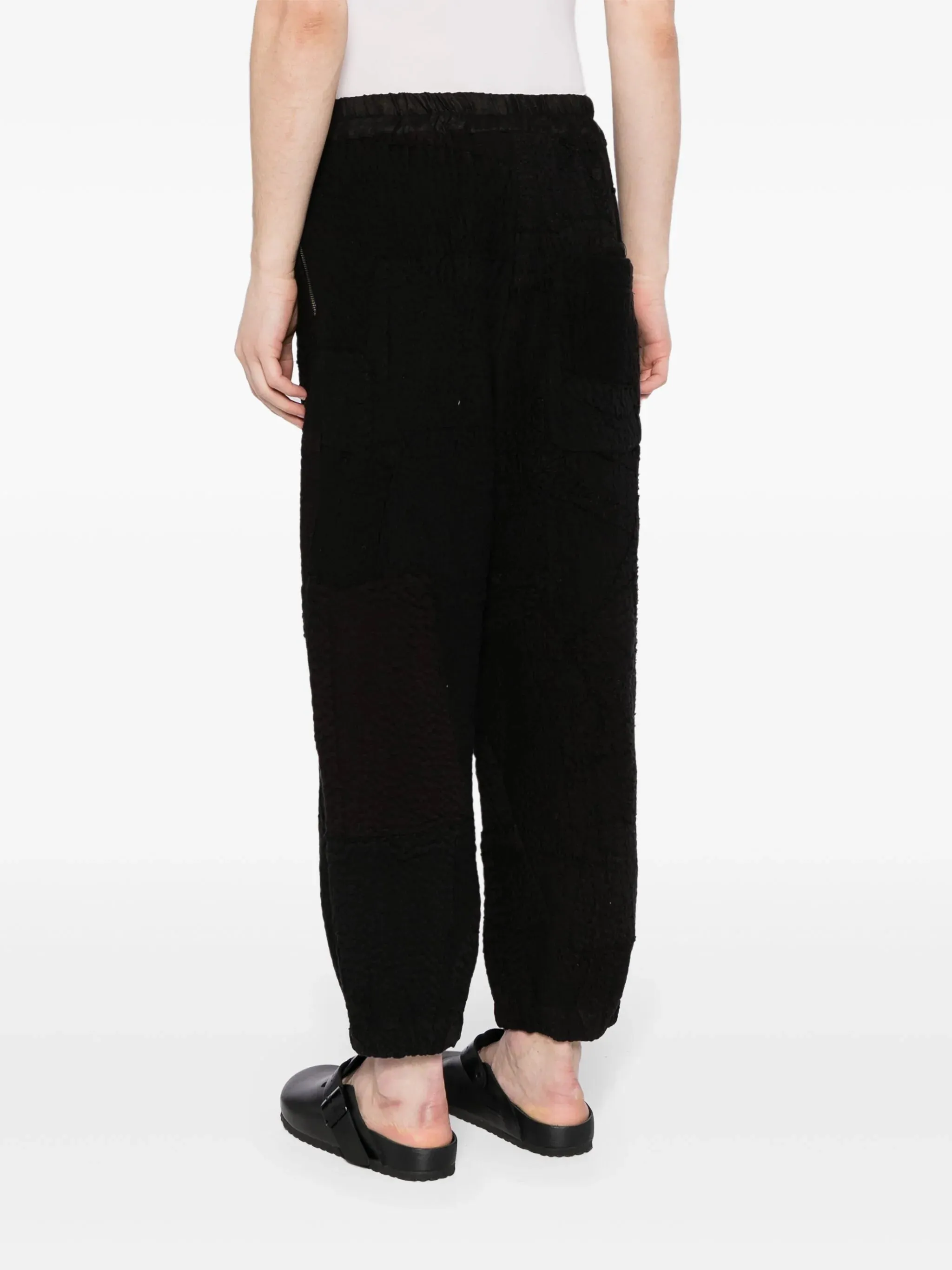 Tapered-Leg Cotton Trousers