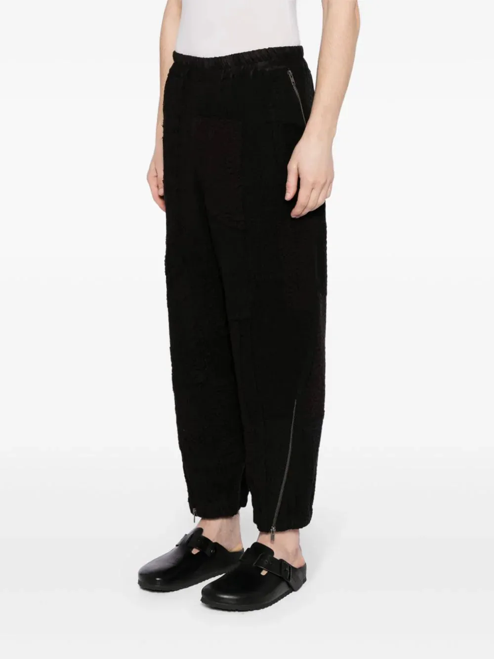 Tapered-Leg Cotton Trousers