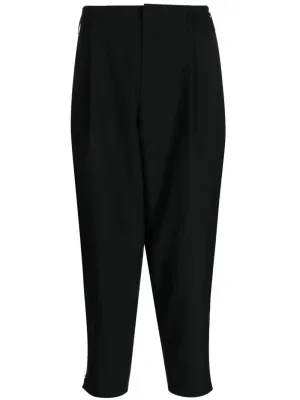 Tapered-Leg Cropped Wool Trousers cheap bottoms online shop