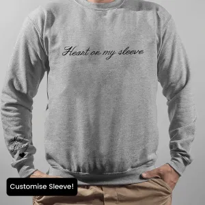 Tattoo Heart On My Sleeve Personalised Sweater mum jeans promo