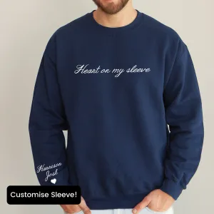 Tattoo Heart On My Sleeve Personalised Sweater mum jeans promo