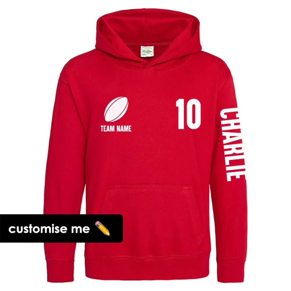 TeamKitz Core Rugby Team Sleeve Hoodie discount boys clothing