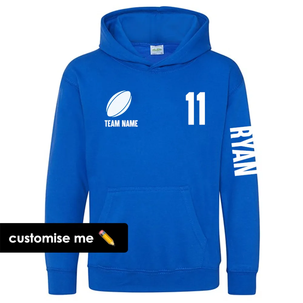 TeamKitz Core Rugby Team Sleeve Hoodie discount boys clothing