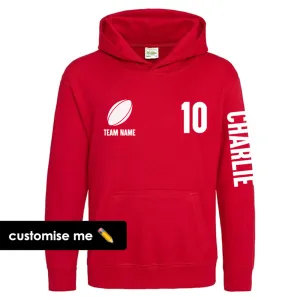 TeamKitz Core Rugby Team Sleeve Hoodie discount boys clothing