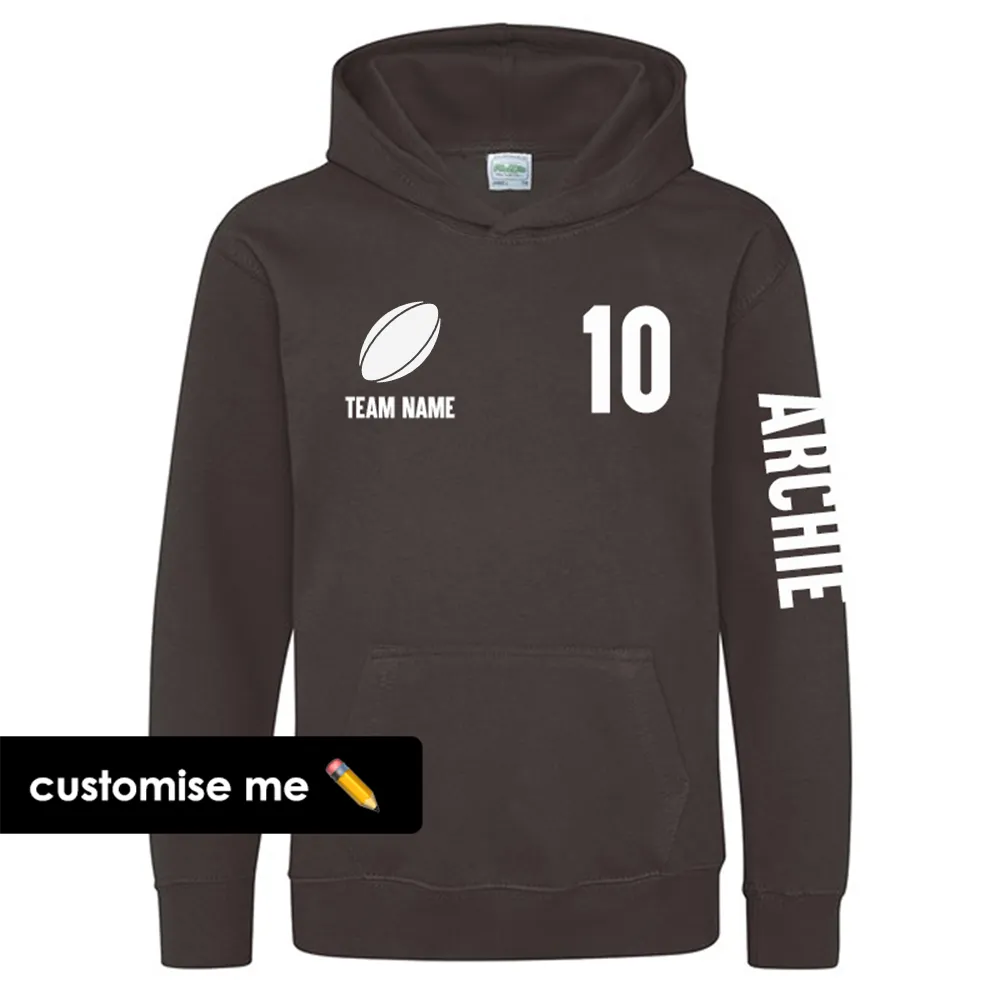 TeamKitz Core Rugby Team Sleeve Hoodie boys fashion clearance