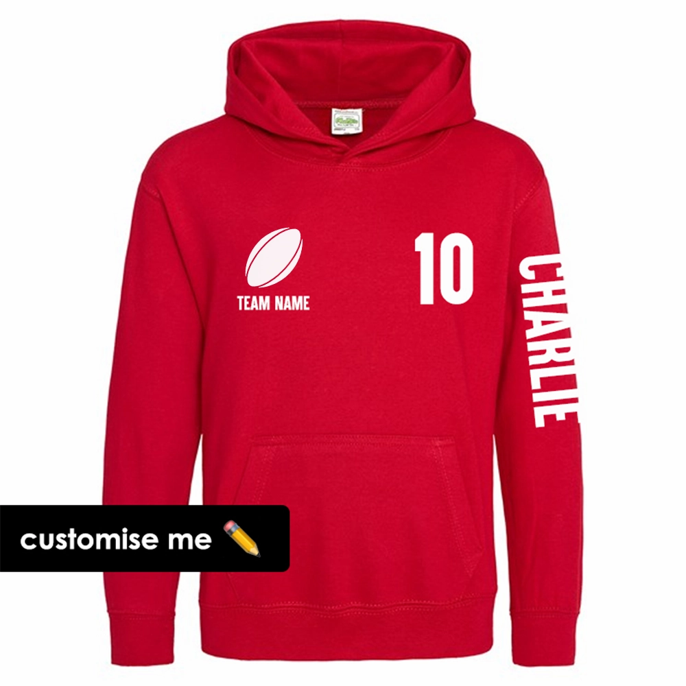 TeamKitz Core Rugby Team Sleeve Hoodie discount girls tops