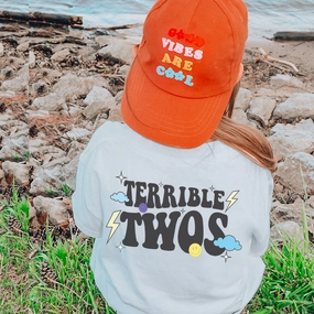 Terrible Twos Kids Back Logo White T-shirt boys wear best deals