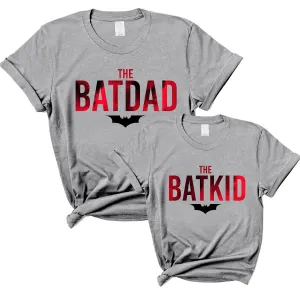The Batdad & Batkid Matching Grey T-Shirts dad hats promo code