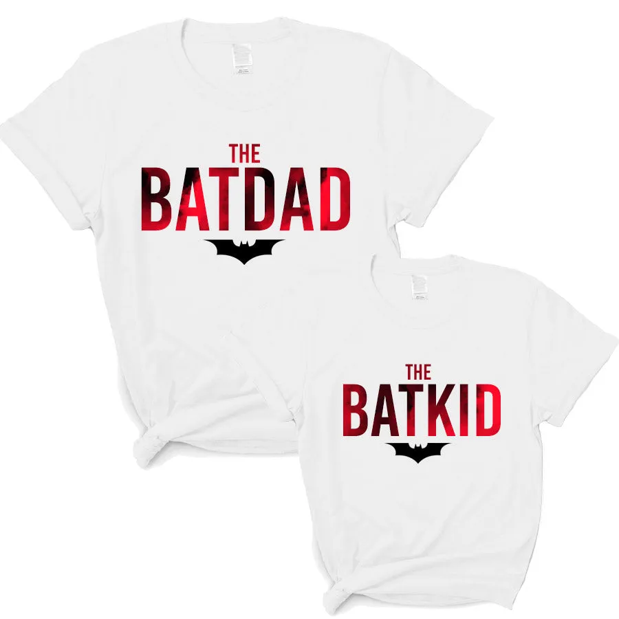 The Batdad & Batkid Matching White T-Shirts dad hats promo code