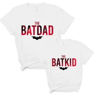 The Batdad & Batkid Matching White T-Shirts dad hats promo code