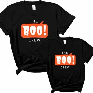 The Boo Crew Mum & Kid Matching Halloween T-Shirts- Black maternity leggings online