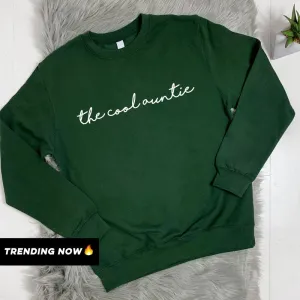 The Cool Auntie Sweatshirt (MRK X) Auntie Clothing - trendy auntie clothes sale