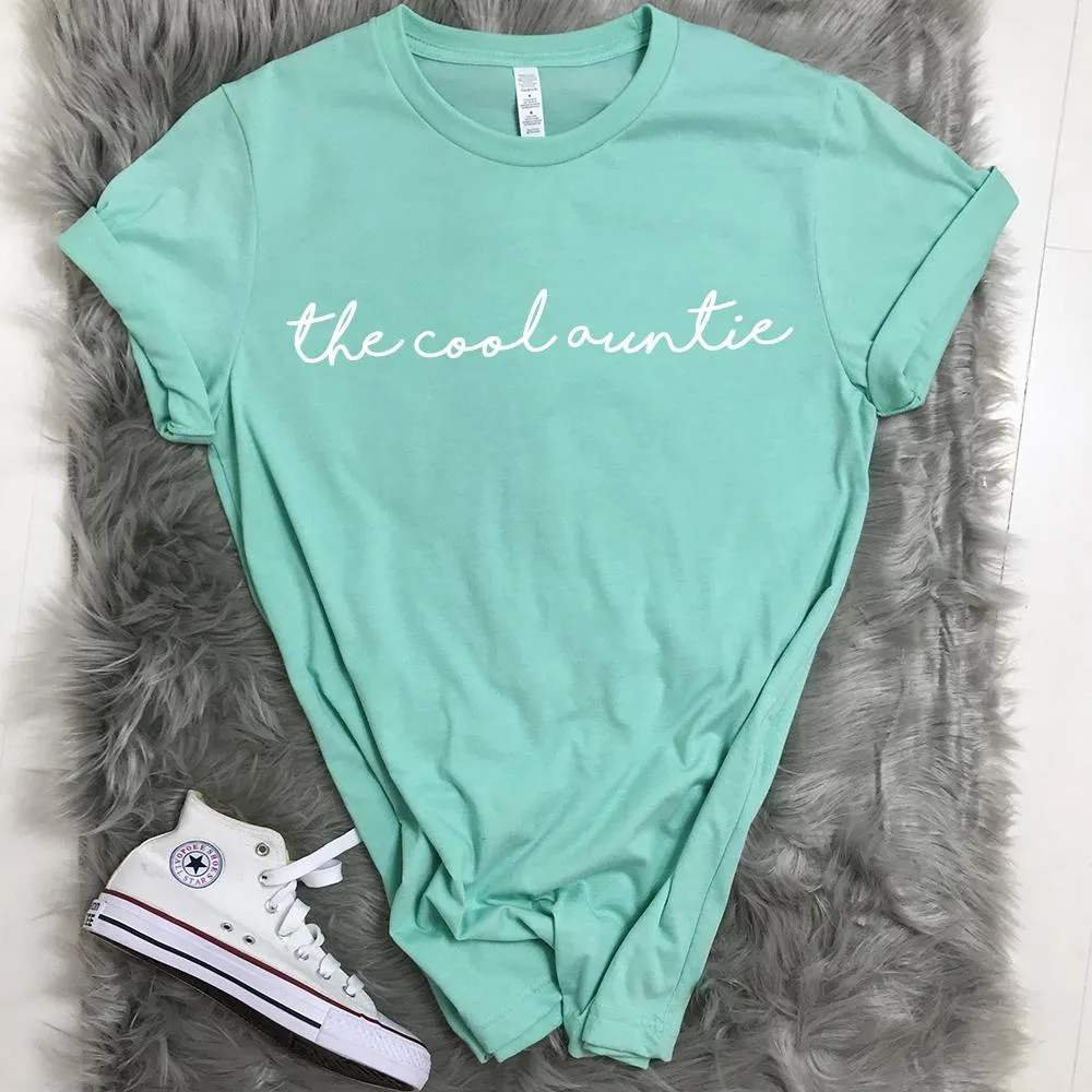 The Cool Auntie T-Shirt (MRK X) Auntie Clothing - trendy auntie clothes sale