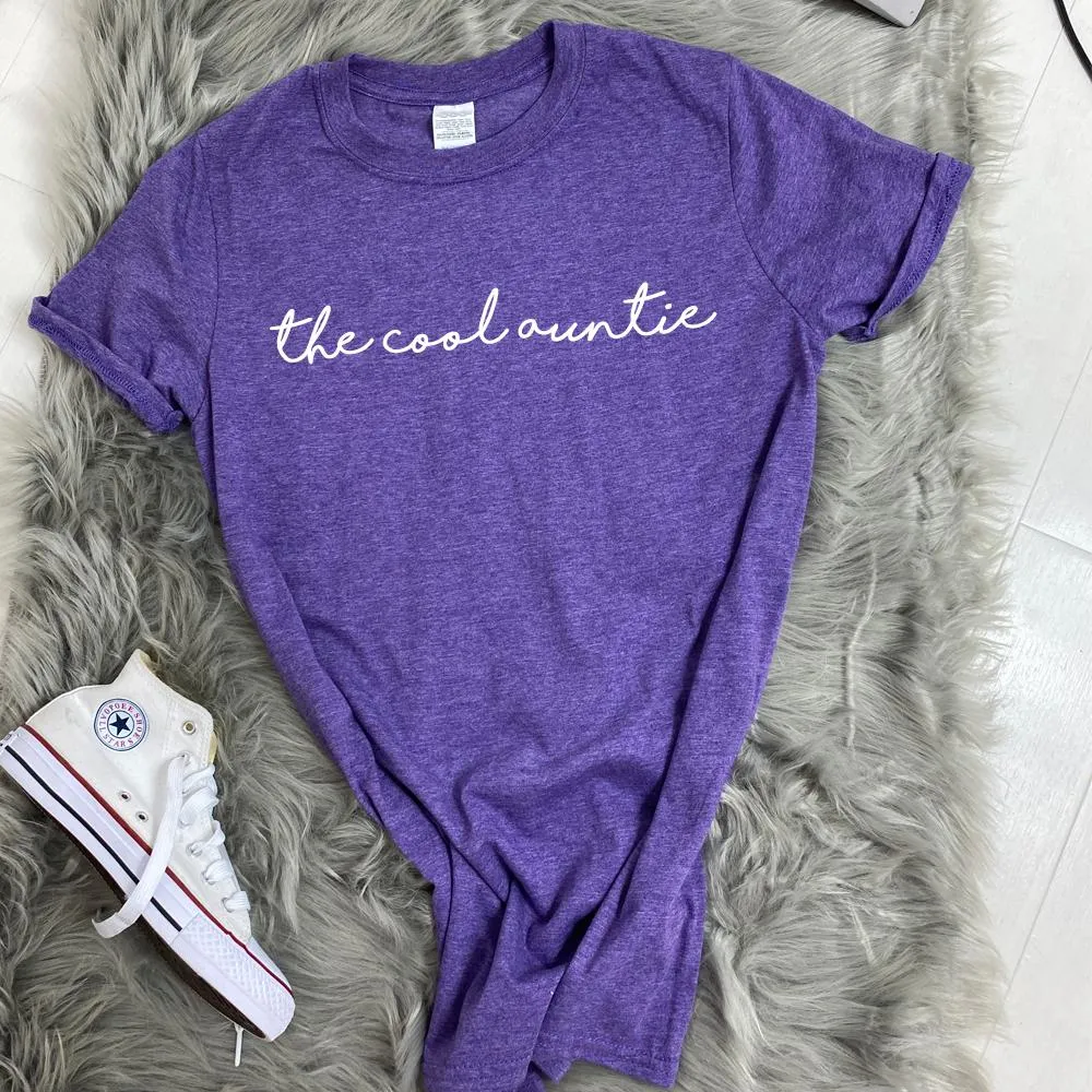 The Cool Auntie T-Shirt (MRK X) Auntie Clothing - trendy auntie clothes sale