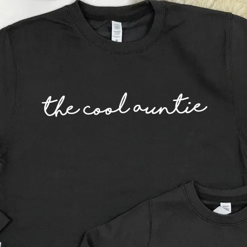 The Cool Auntie/The Cool Niece Storm Grey Sweatshirts (MRK X)