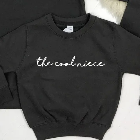 The Cool Auntie/The Cool Niece Storm Grey Sweatshirts (MRK X)