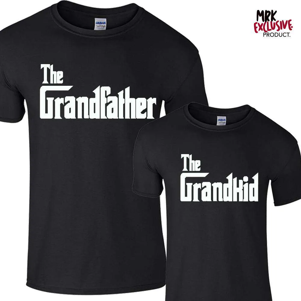 The Grandfather/Grandkid Mob Black Tees (MRK X) mens dad clothes online