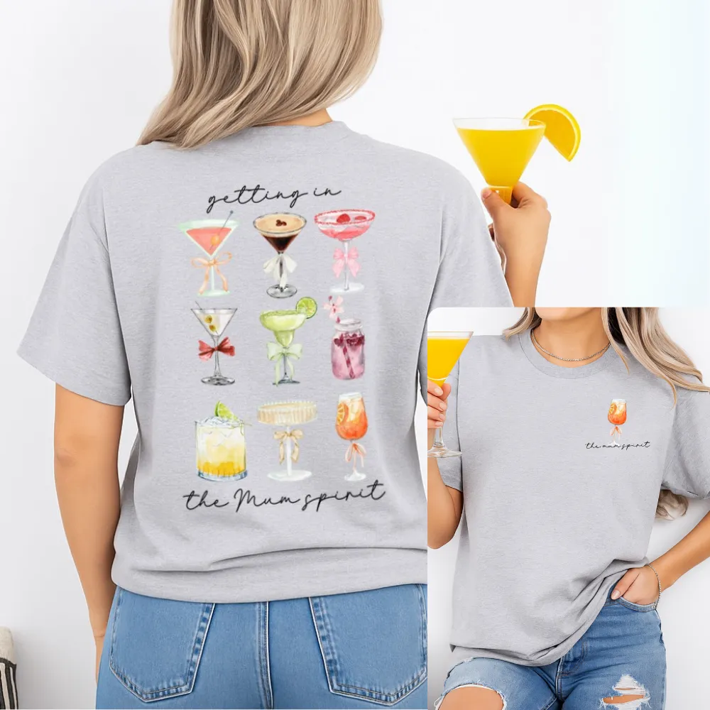 The Mum Spirit Front & Back Relaxed Boxy T-Shirt