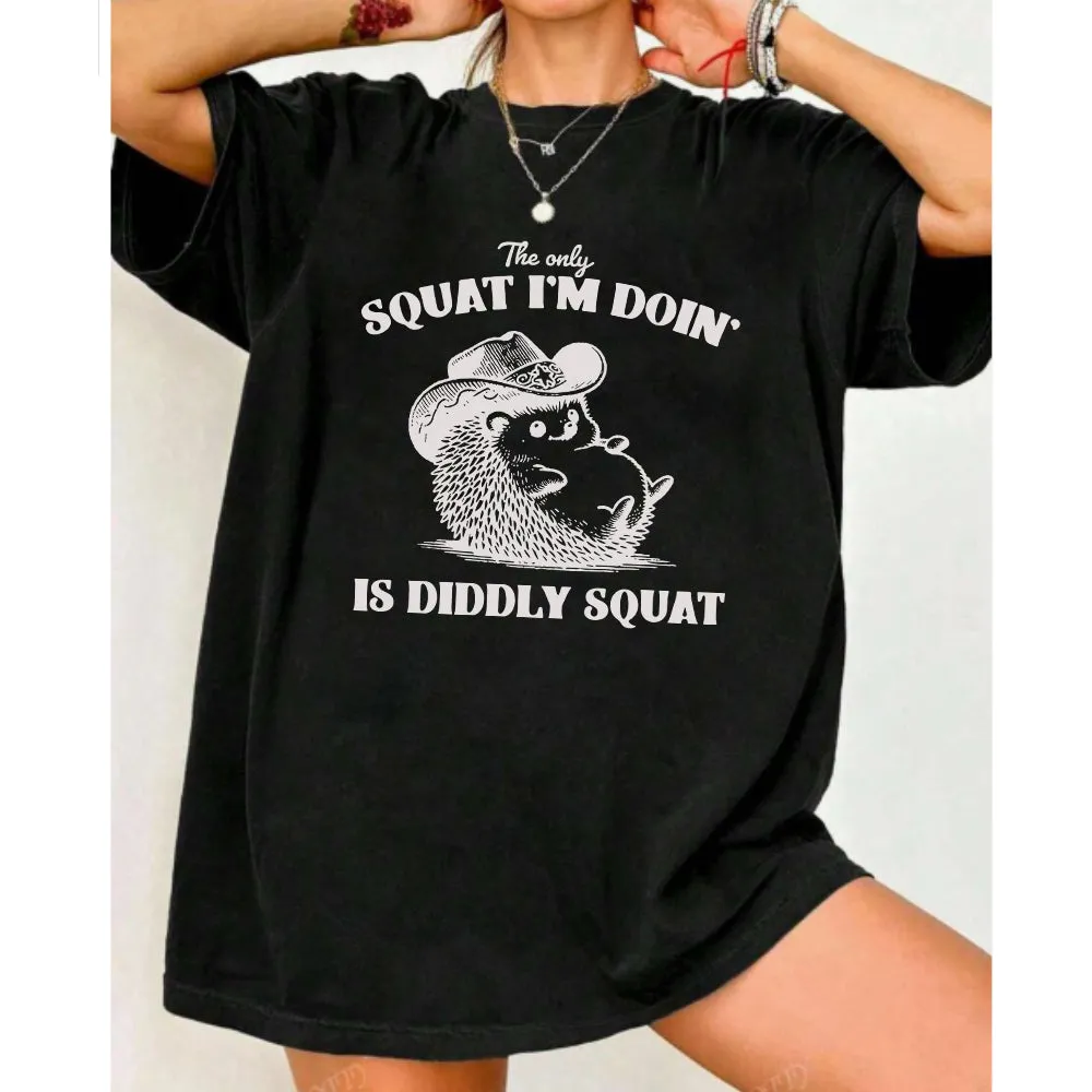 The Only Squat I'm Doin Oversized Spirit T-Shirt pregnancy jeans best price