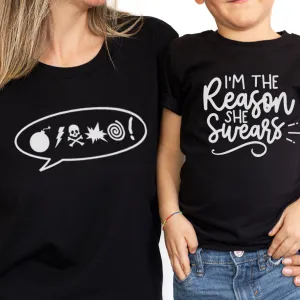 The Reason She Swears Matching Black T-Shirts pregnancy clothes clearance